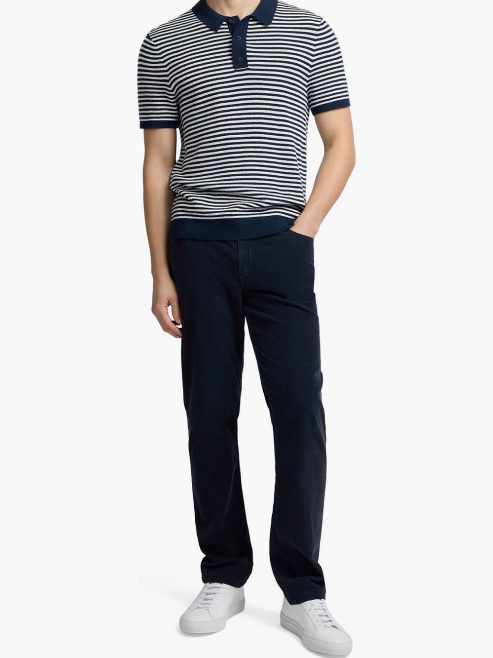 Onia Stretch Cord 5 Pocket Pant In Midnight